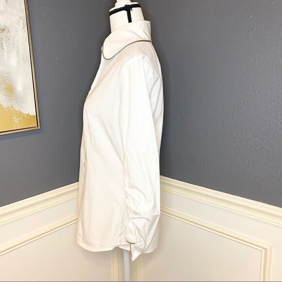 Sylvia Techerassi zipper collar & cuff button down - Picture 10 of 12